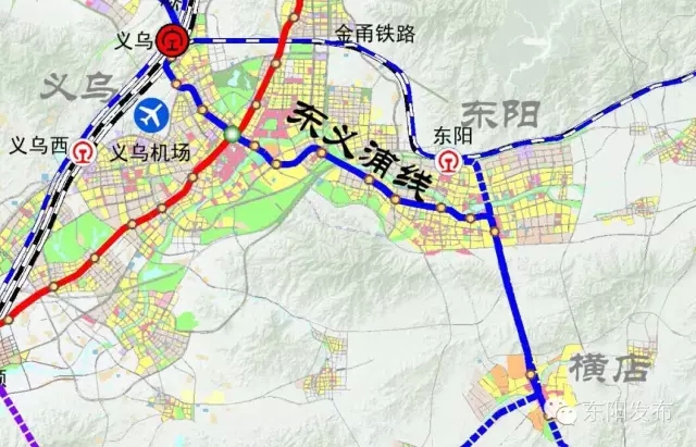 东阳铁路规划详细地图图片