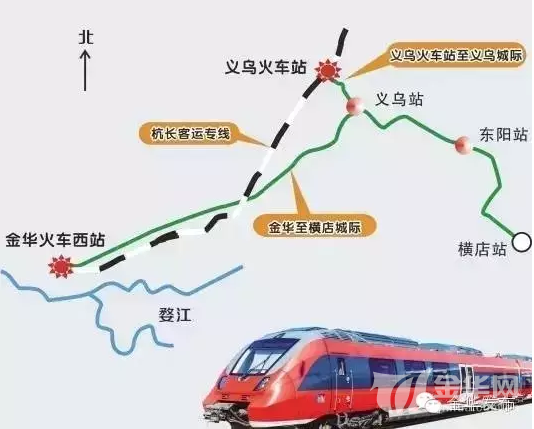 金义东轨道交通线路图图片