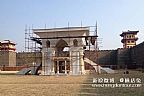 电影《天将雄师》在横店秦王宫拍摄期间搭建的罗马帝国建筑副本