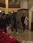 2015横店跑男剧组到达宾馆
